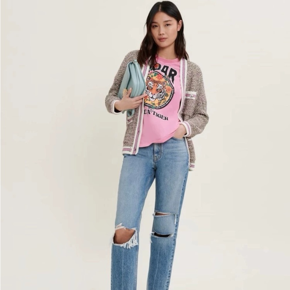 COPY - Maje Metallic Tweed Cardigan NEW WITH TAG